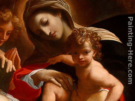 Lodovico Carracci The Dream of Saint Catherine of Alexandria [detail 1]